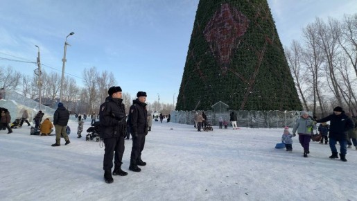 Полицейские обеспечили охрану общественного порядка на территории Красноярского края в ночь на 1 января