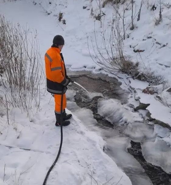 В Красноярске топят лёд для профилактики подтоплений В Красноярске топят лёд для профилактики подтоплений
