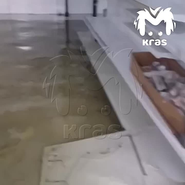 Магазины в Енисейске тоже пострадали от неожиданного паводка