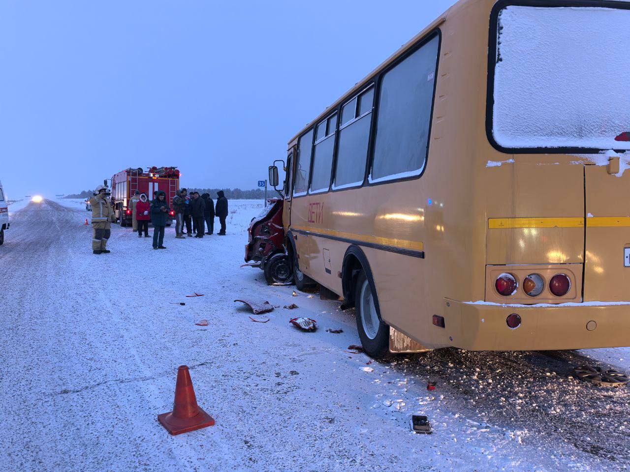 Смертельное ДТП с участием школьного автобуса произошло в Минусинском округе