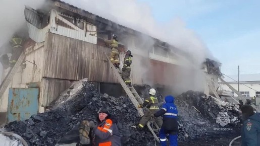 В Белом Яре произошёл пожар на котельной