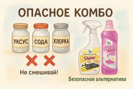 Опасные комбинации: что не стоит смешивать во время уборки