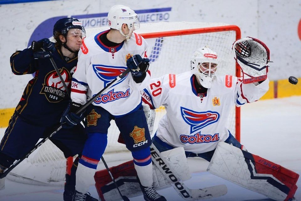 Красноярский «Сокол» завершил выездную серию поражением от «Олимпии» из Кирово-Чепецка