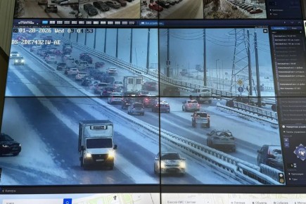 Выделенную полосу на Николаевском мосту отменят на 2 недели в Красноярске