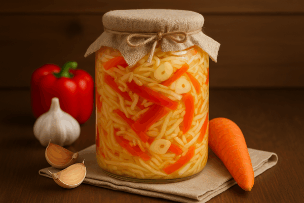 Капуста с перцем и морковью: Пикантная закуска на каждый день