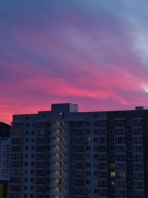 Красивый вечерний Красноярск