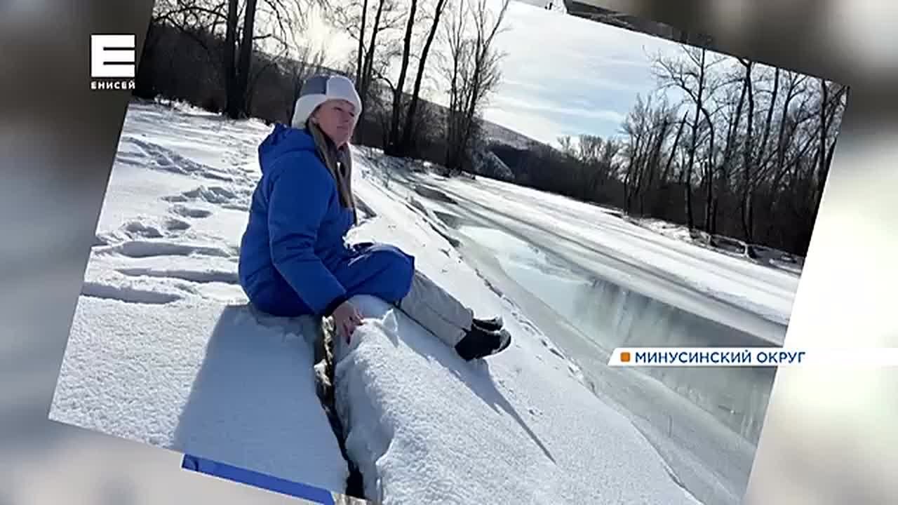На юге края берег Енисея стал уникальной природной фотолокацией
