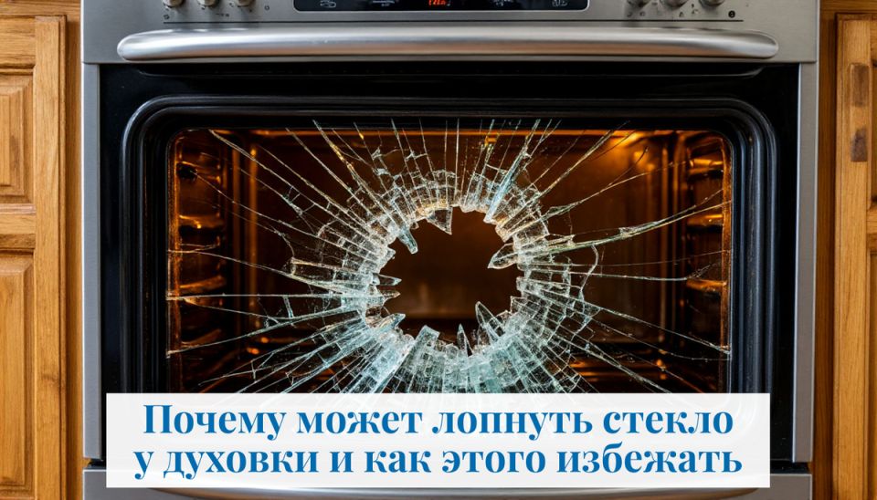 Почему лопается стекло духовки и как этого избежать
