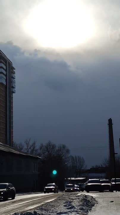 Страшно красиво сегодня в Красноярске