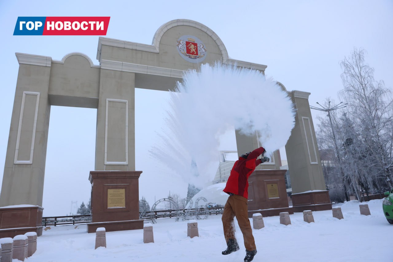 В Красноярск вновь идут аномальные морозы