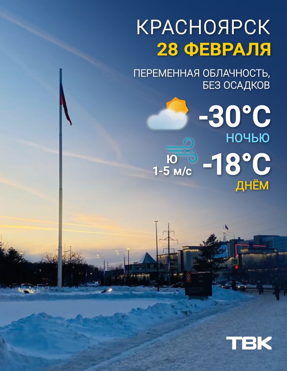 Погода на сегодня. ТВК