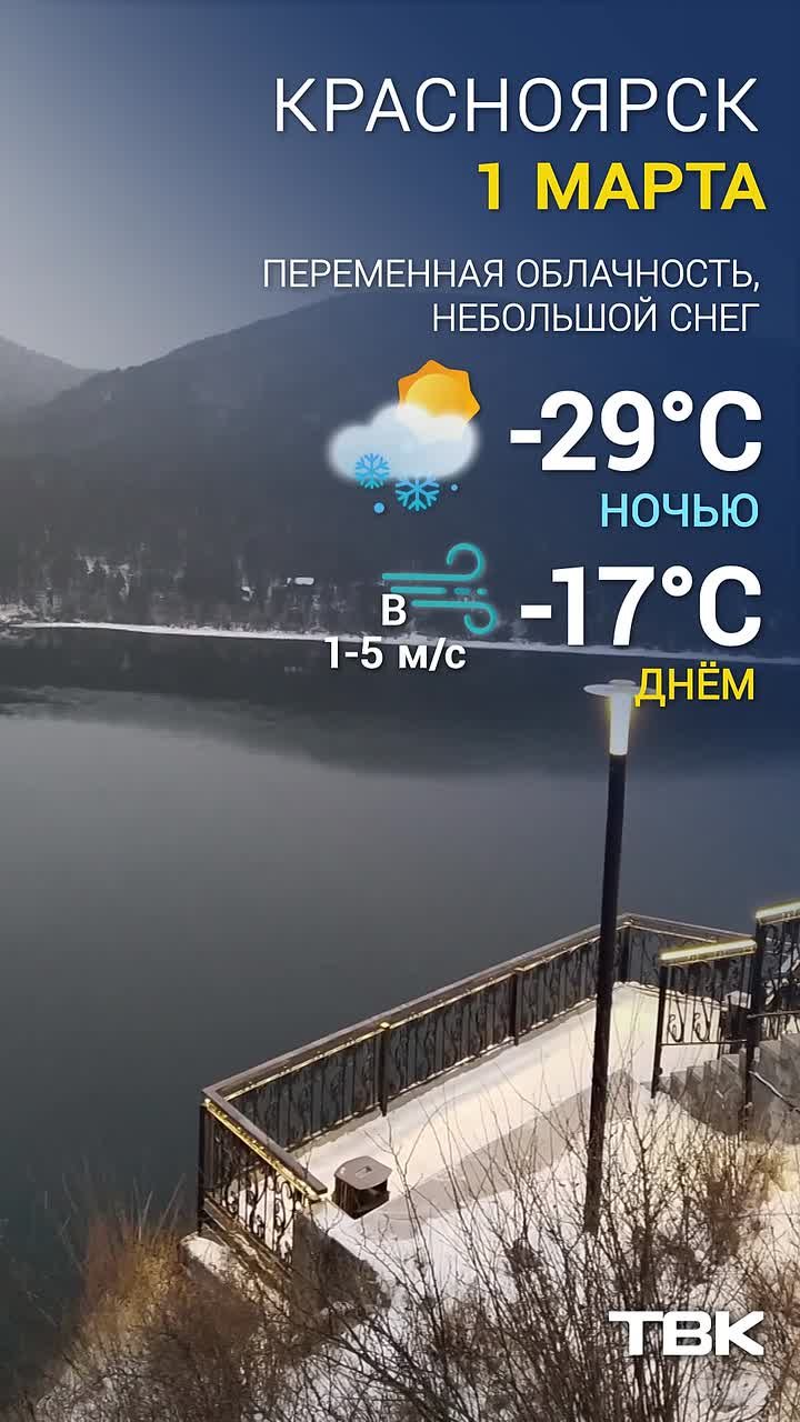 Погода на 1 марта. ТВК