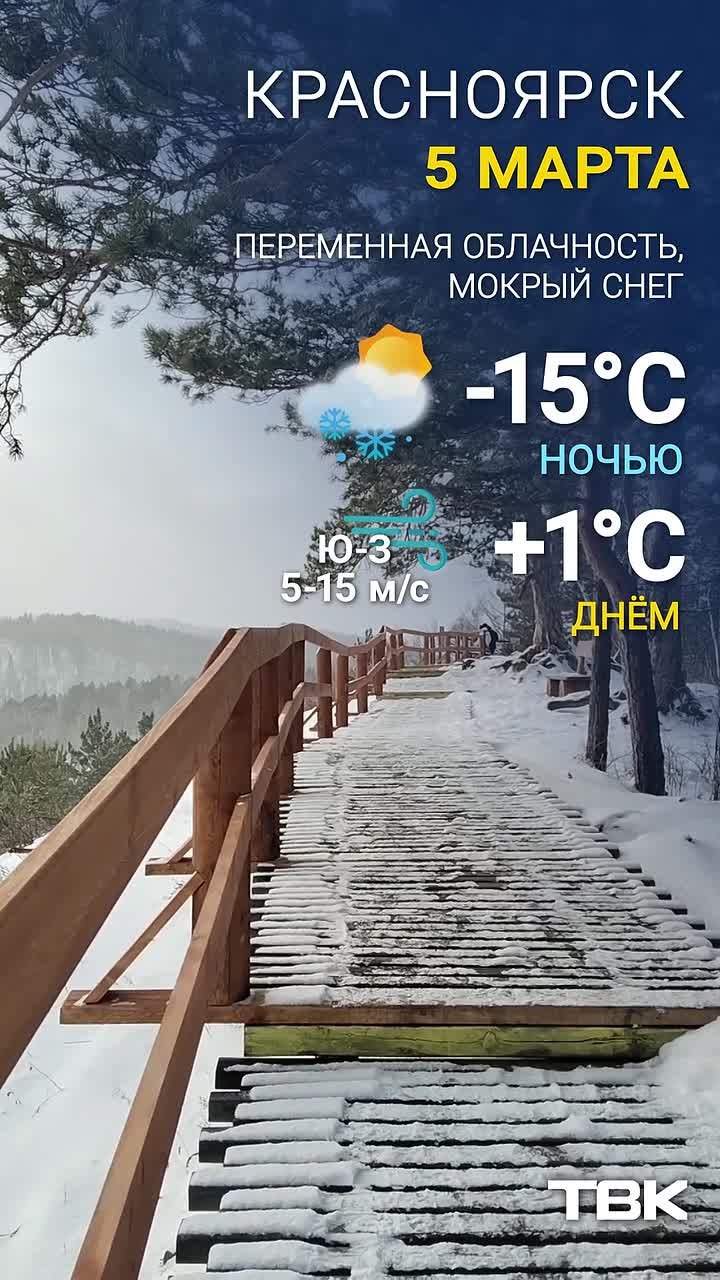 Погода на 5 марта. Читать нас можно и в MAX