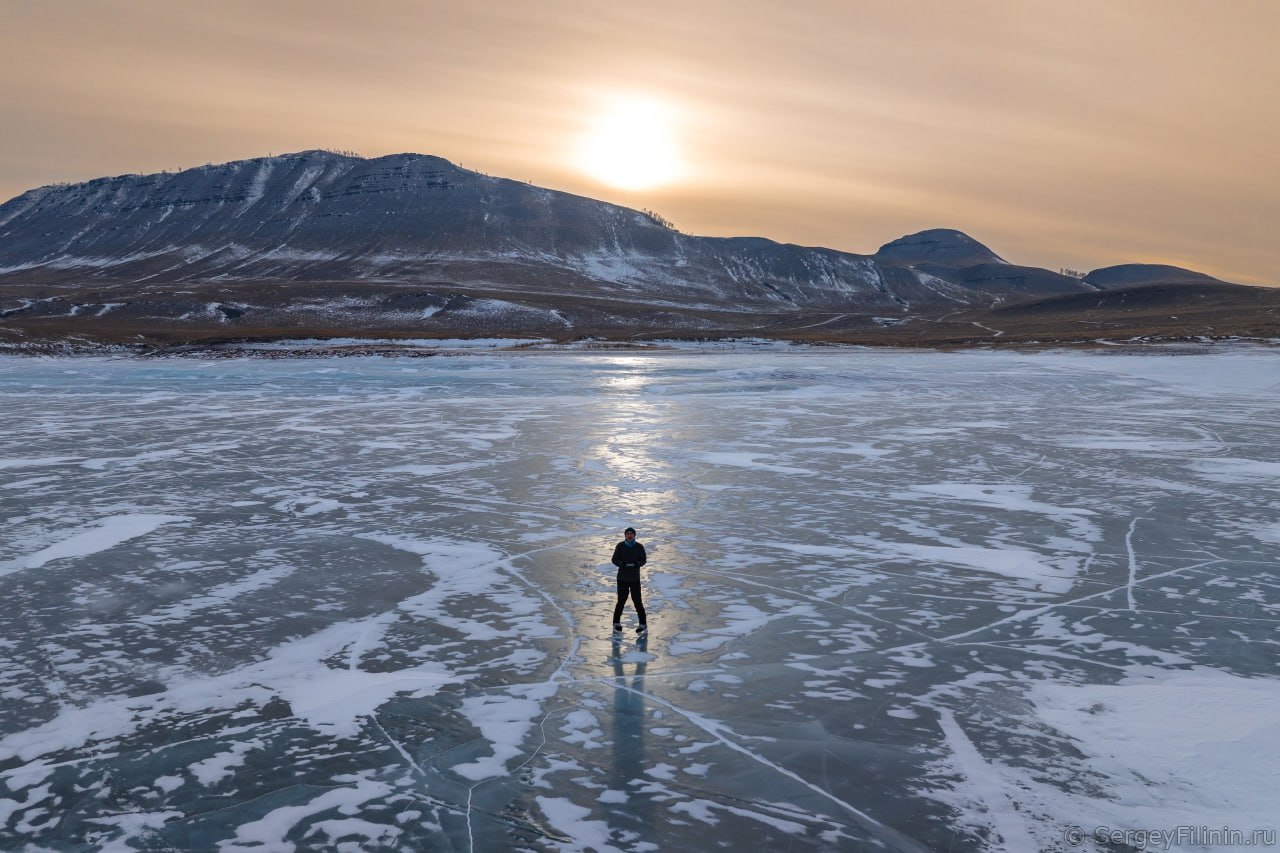 На коньках по Красноярскому морю На коньках по Красноярскому морю