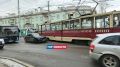На улице Мичурина в Красноярске произошло ДТП с трамваем