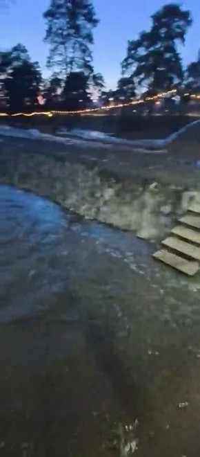 Вода в р. Минусинка поднимается