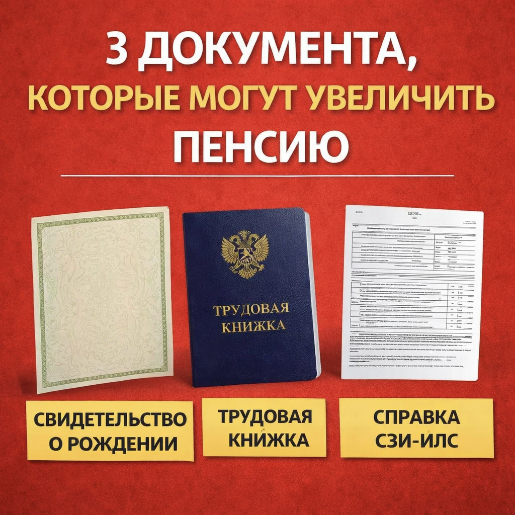 Три важных документа, которые могут увеличить вашу пенсию