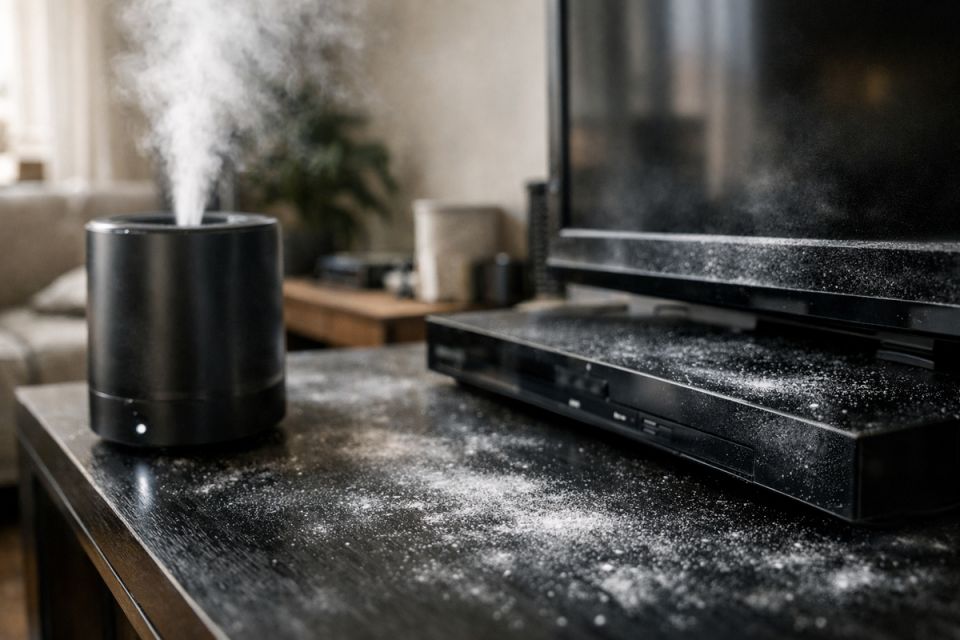 Почему увлажнитель оставляет белый налет и как с этим справиться