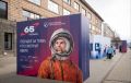 В Красноярске на улице Дзержинского открылась выставка, посвященная 65-летию полета Юрия Гагарина