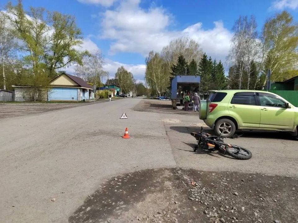 В Козульском муниципальном округе произошло ДТП с участием питбайка под управлением 15-летней девочки