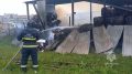 В Красноярске горит склад макулатуры на Северном шоссе