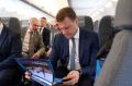 Новый самолет Ил-114-300, который составит основу парка Дальнего Востока на местных и региональных воздушных линиях, в преддверии ВЭФ прибыл во Владивосток