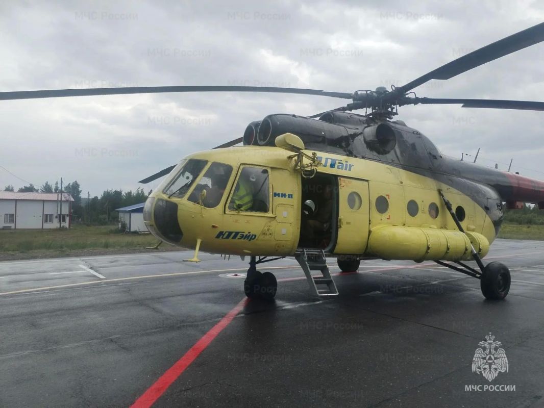 Вертолёт Ми-8 совершил жёсткую посадку в Эвенкии