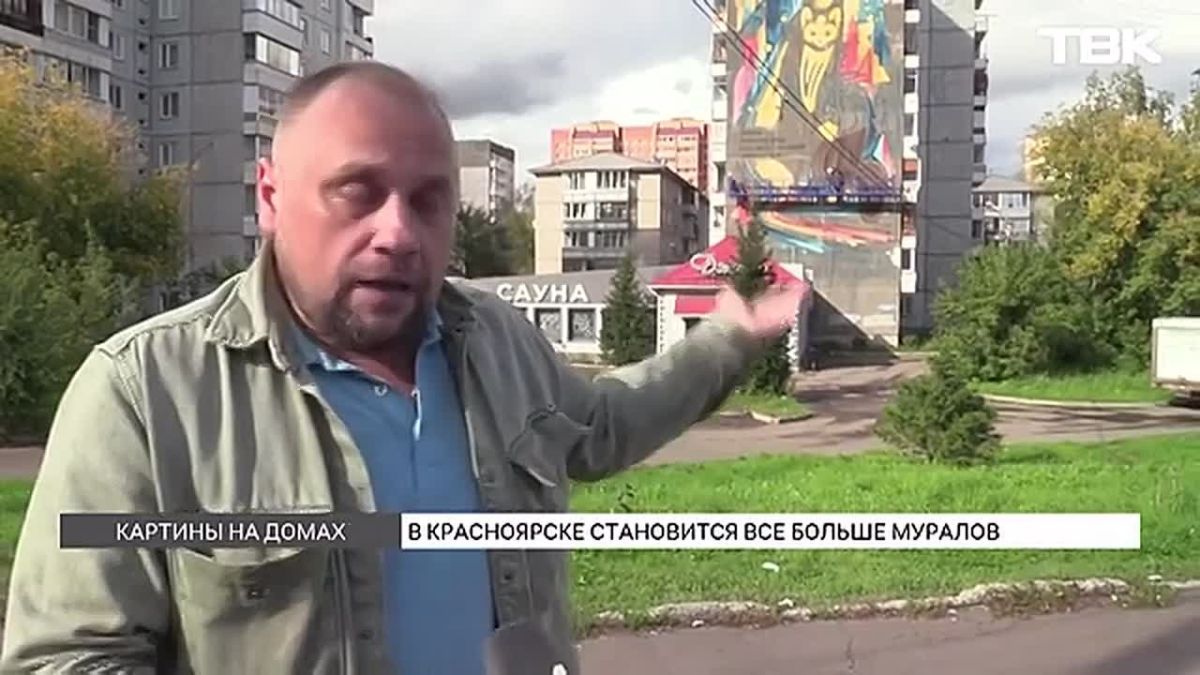 Вместо холста – фасад дома: почему в Красноярске становится все больше муралов?