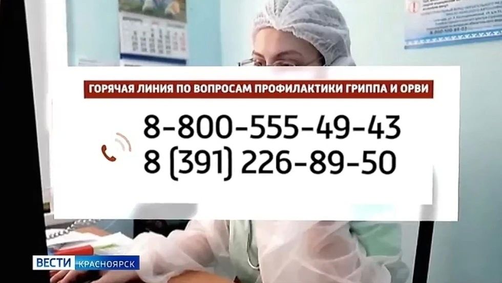 В Красноярском крае заработала горячая линия по вопросам профилактики гриппа и ОРВИ