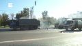 В Красноярске на Свободном начали укладывать асфальт