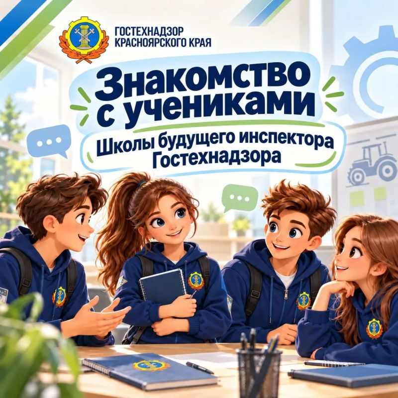 Первое занятие в «Школе будущего инспектора Гостехнадзора»: знакомимся с первым набором!