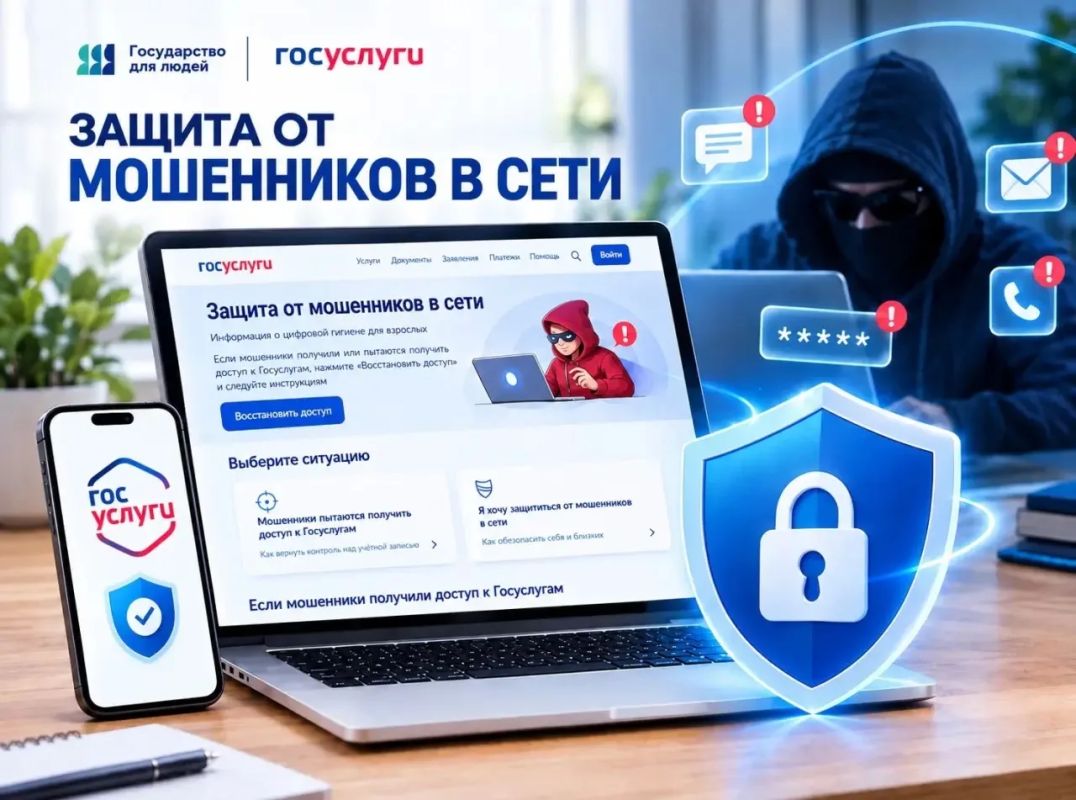Как защититься от мошенников в сети? Поможет новый сервис на Госуслугах