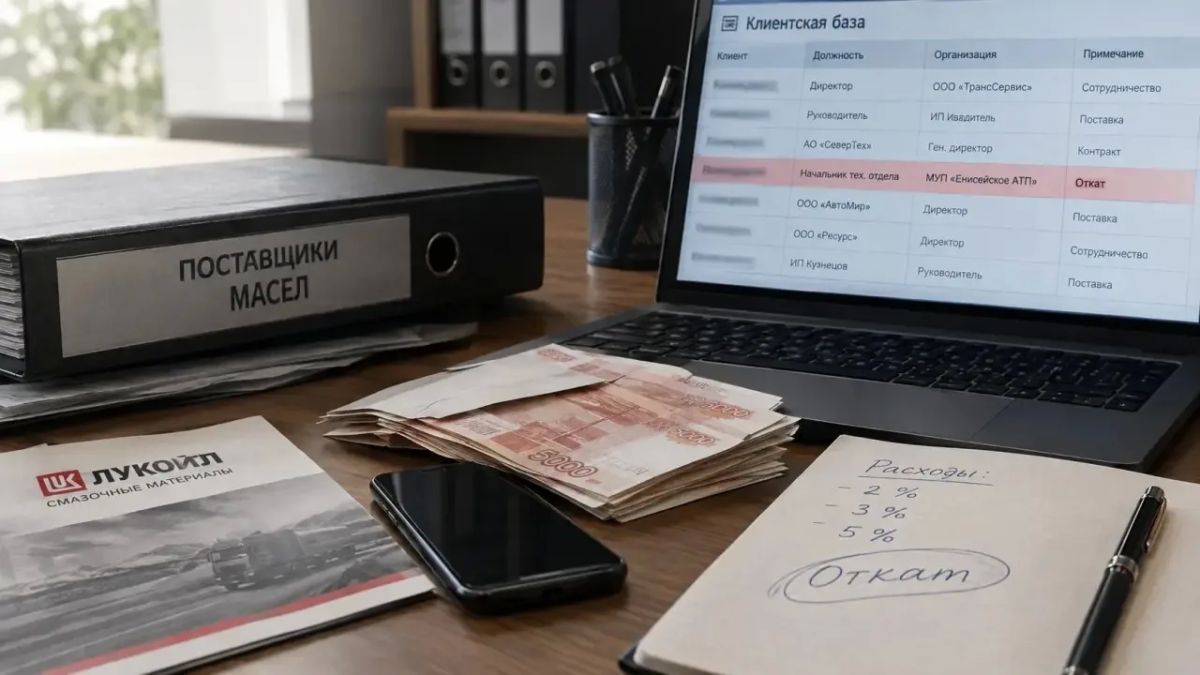 «Откат» в базе клиентов и 5% с каждой поставки: начальник отдела Енисейского АТП предстанет перед судом за взятки от поставщика масел