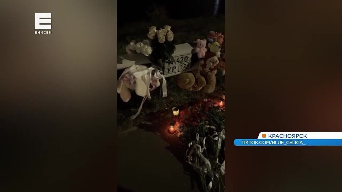 В Красноярске прошел автопробег в память о погибших в аварии студентках