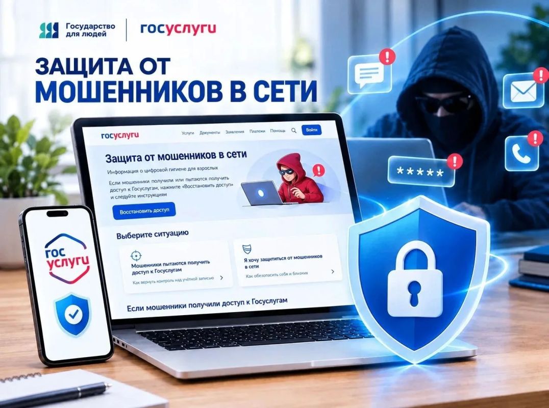Как защититься от мошенников в сети? Поможет новый сервис на Госуслугах