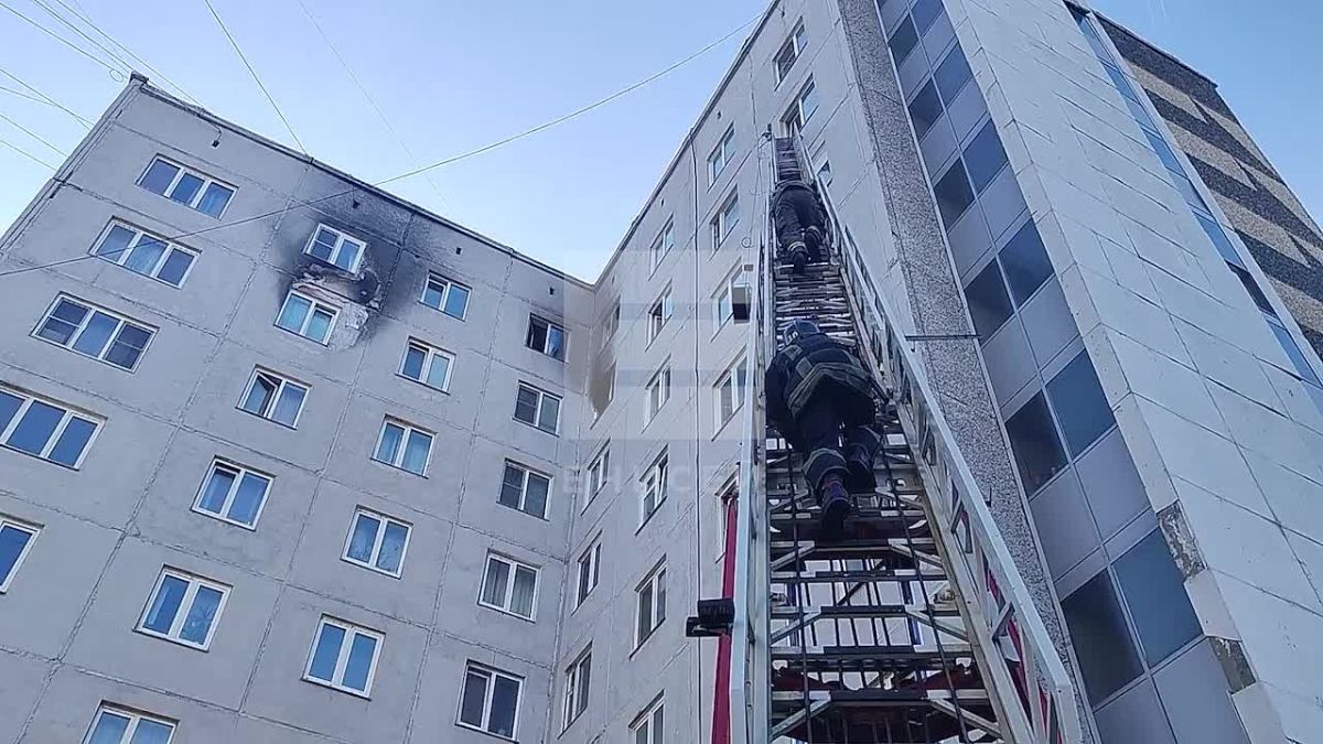 Квартира сгорела в общежитии на правобережье Красноярска