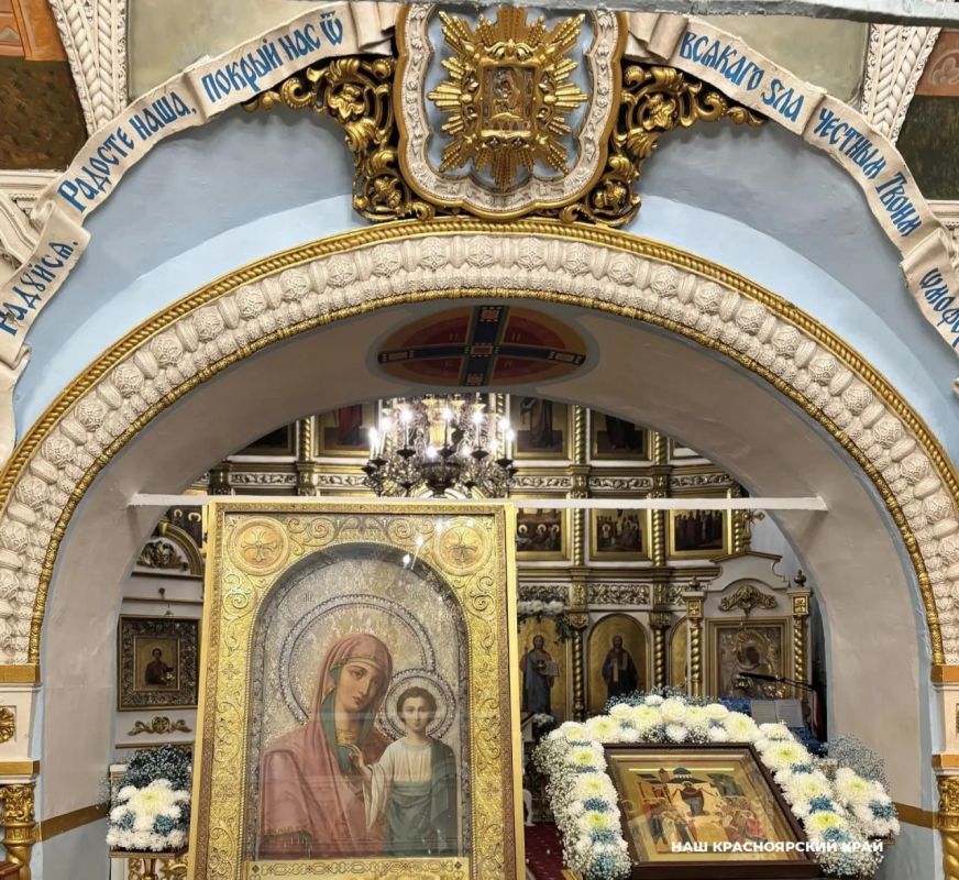 В Красноярский край привезли чудотворный список Казанской иконы Пресвятой Богородицы