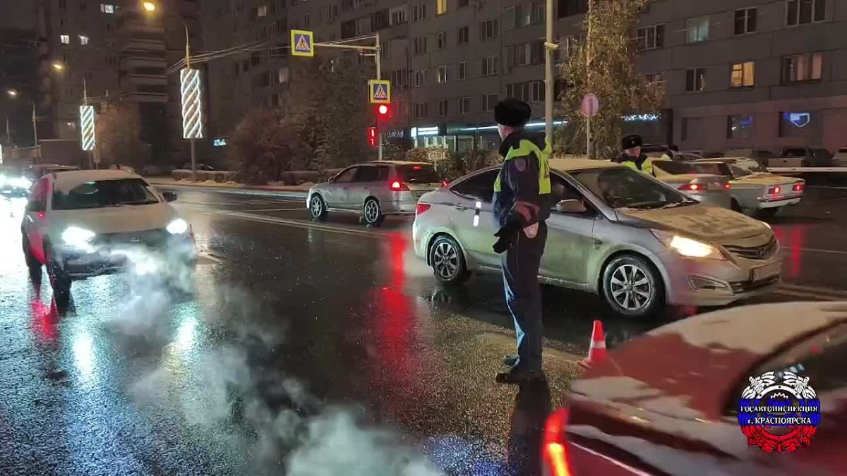 Сотрудники красноярской Госавтоинспекции проводят масштабный рейд под названием «Контроль состояния водителя»
