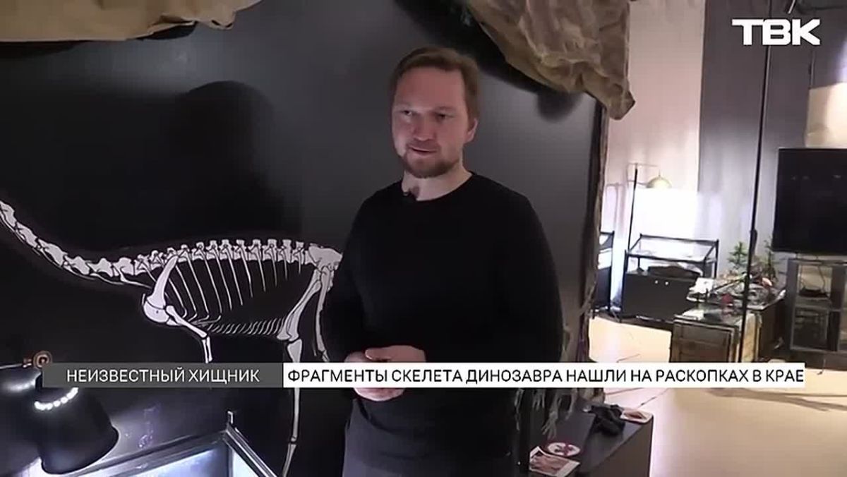 Фрагменты скелета динозавра отправят в Санкт-Петербург