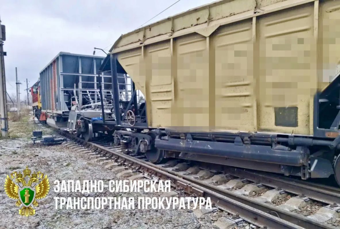 Транспортная прокуратура проводит надзорные мероприятия по факту схода с пути подвижного состава на станции Мариинск
