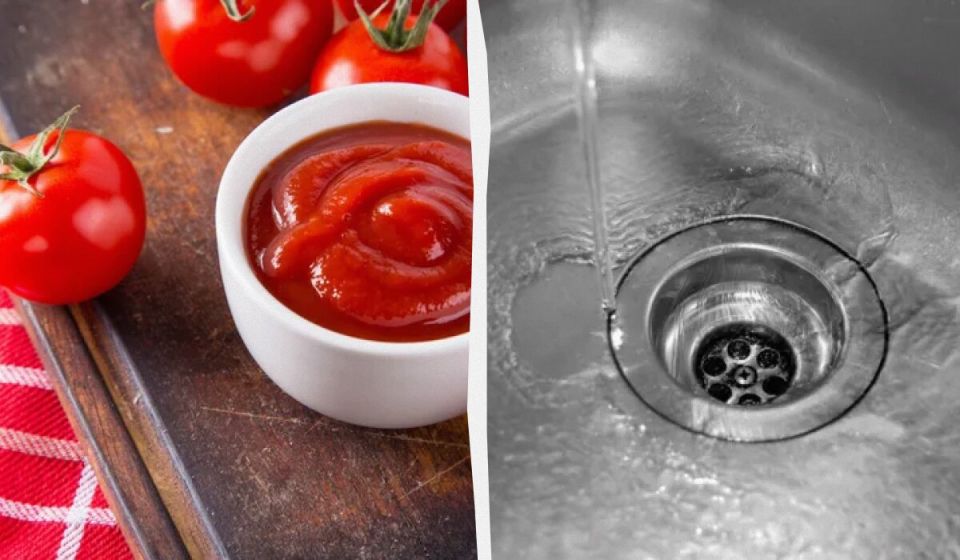 Неожиданный способ очистки слива: как кетчуп может спасти ваше время и силы